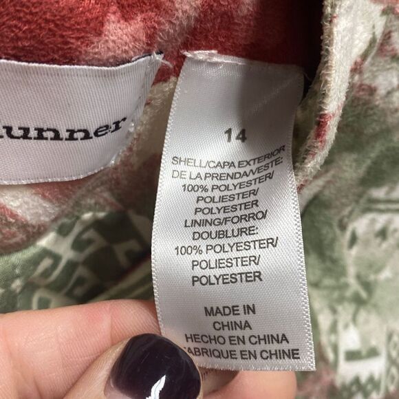 Alfred Dunner Multi Color Full Zip Jacket Size 14 - Picture 5 of 6